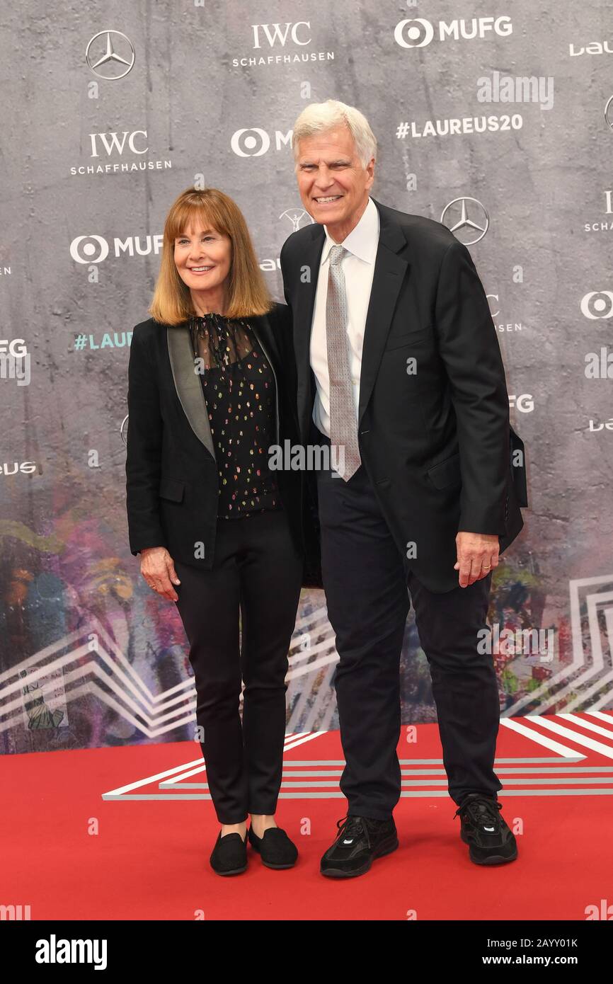 Berlin, Germany. 17th Feb, 2020. Mark Spitz, former US-American swimmer, will be coming with his wife Suzy Weiner to the Laureus Sport Awards ceremony. Credit: Jörg Carstensen/dpa/Alamy Live News Stock Photo