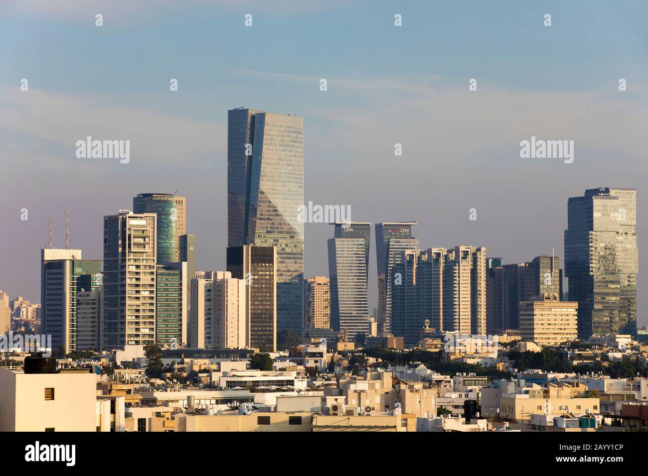Tel Aviv, Israel skyline with the new Azrieli Sarona Tower, the tallest  building in the city, part of Israel's Silicon Wadi Stock Photo - Alamy