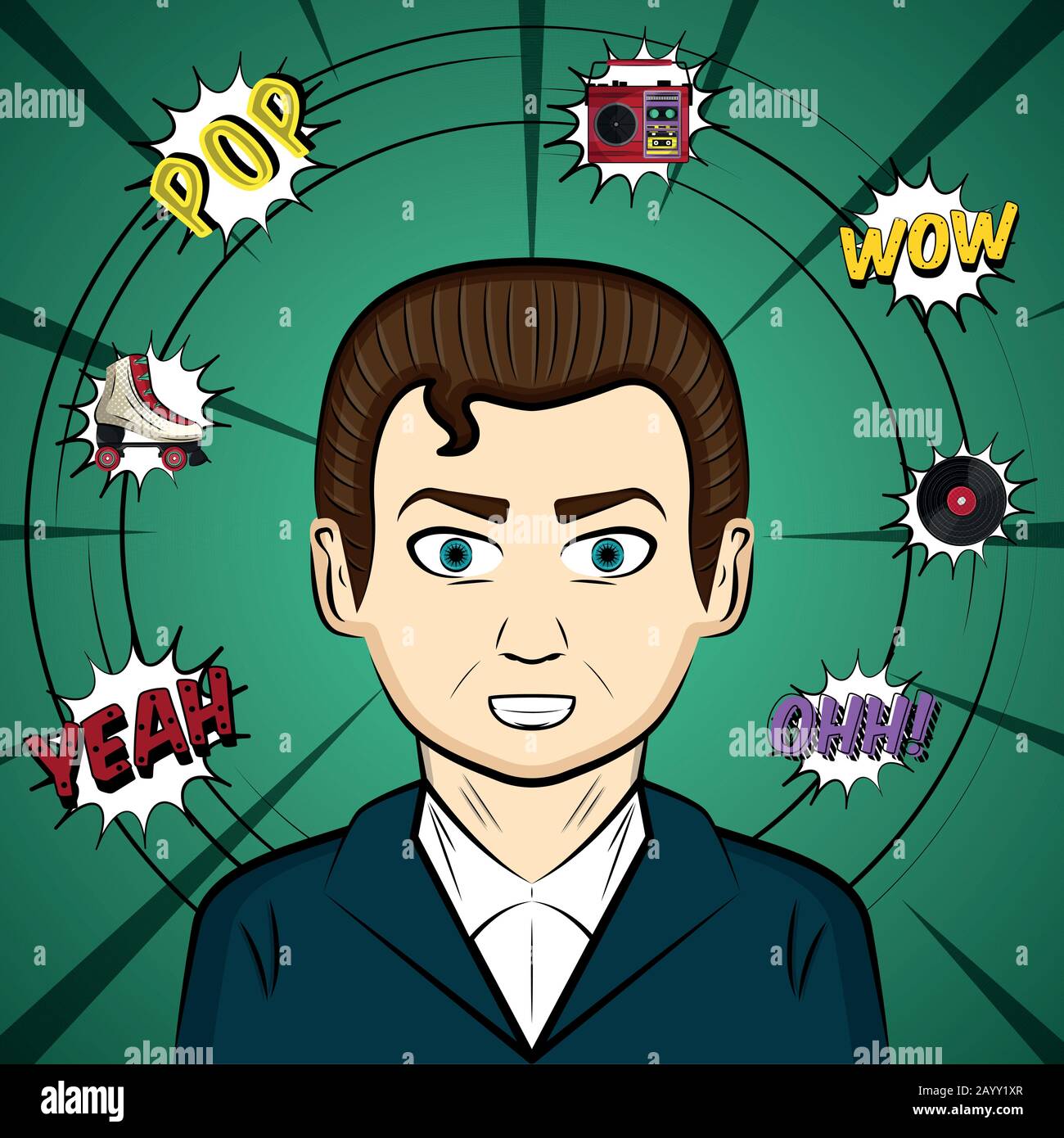 Pop art illustration Stock Vector Image & Art - Alamy