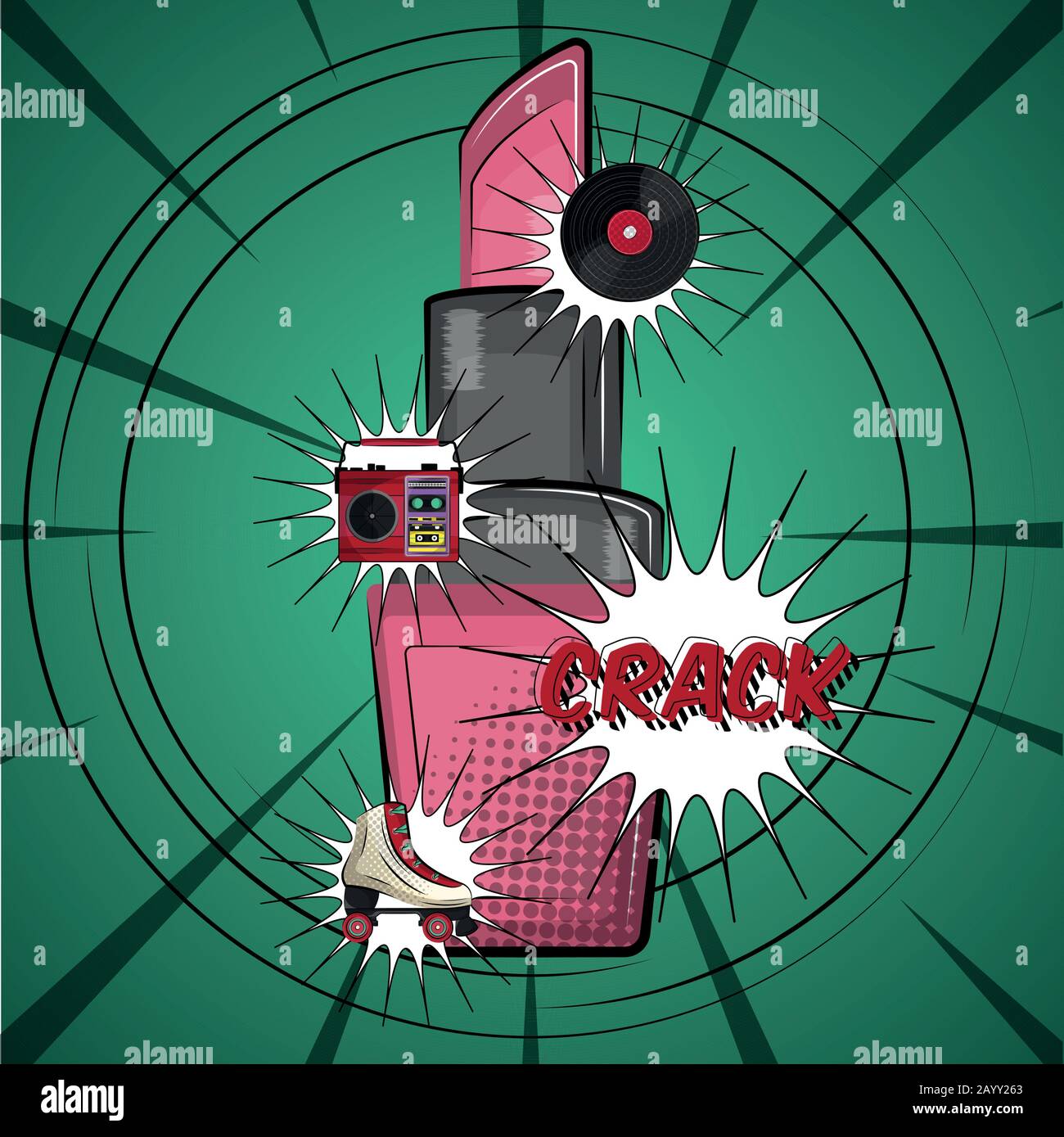 Pop art illustration Stock Vector Image & Art - Alamy