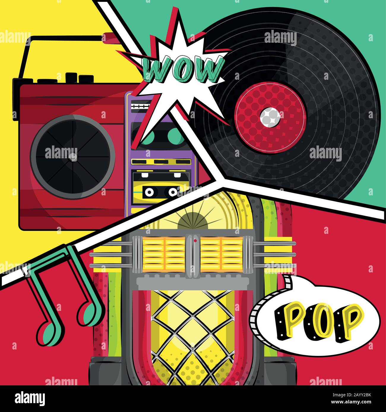 Pop art illustration Stock Vector Image & Art - Alamy