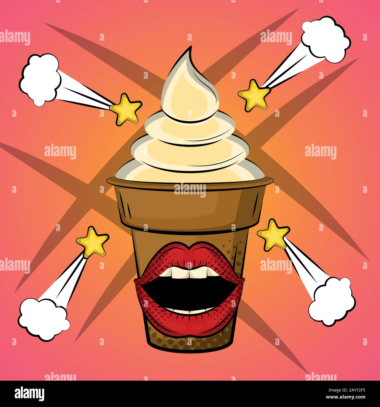 Pop art illustration Stock Vector Image & Art - Alamy