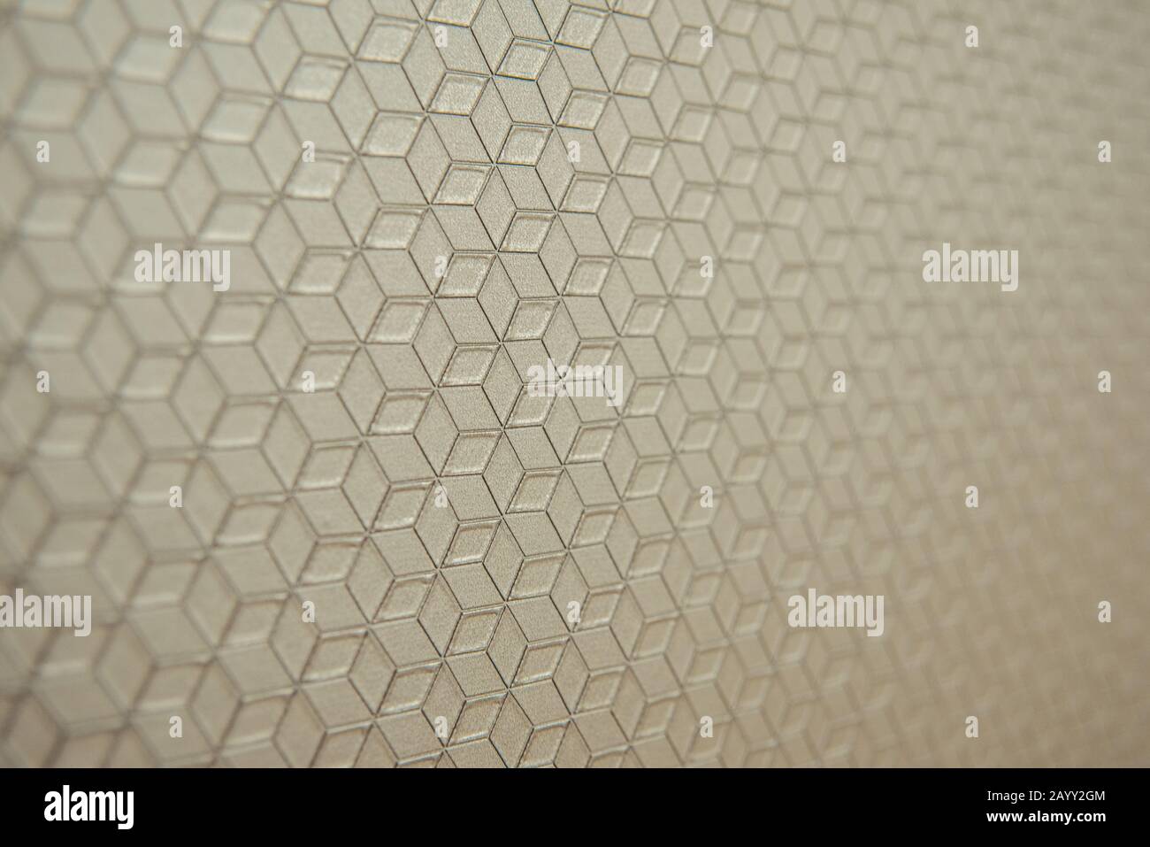 Background with soft geometric pattern focused close-up and copy space Stock Photo