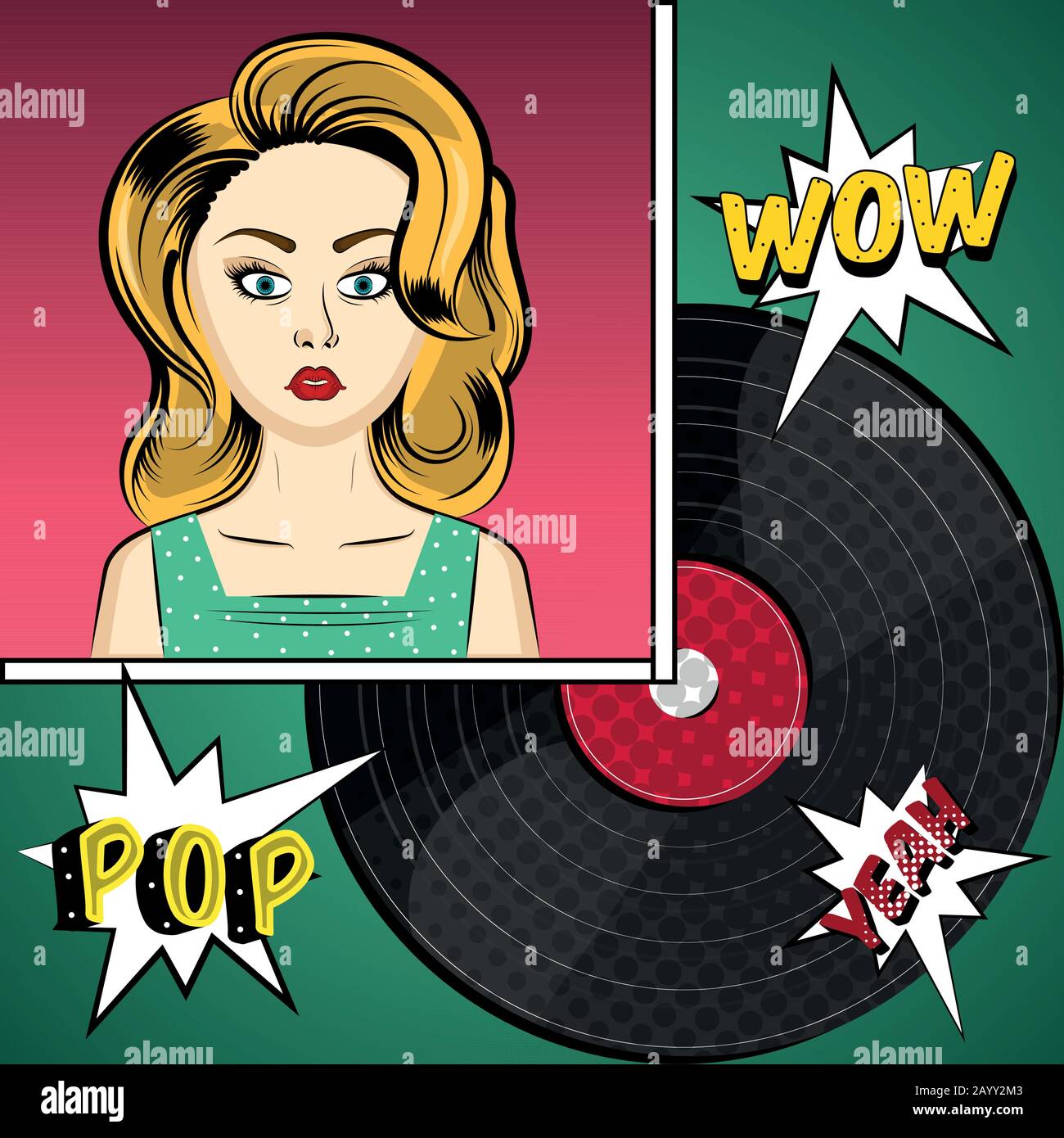 Pop art illustration Stock Vector Image & Art - Alamy