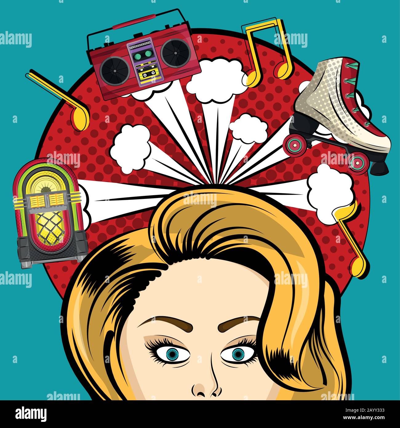 Pop art illustration Stock Vector Image & Art - Alamy