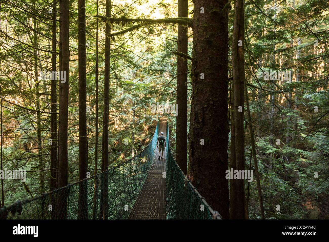 Mystic Beach, Juan de Fuca Coastal Trail, Vancouver Island near Sooke, British Columbia, Canada. Stock Photo