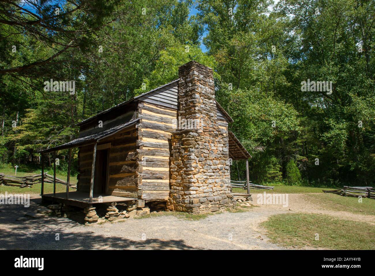 The John Oliver cabin from the 1820s in Cades Cove, Great Smoky