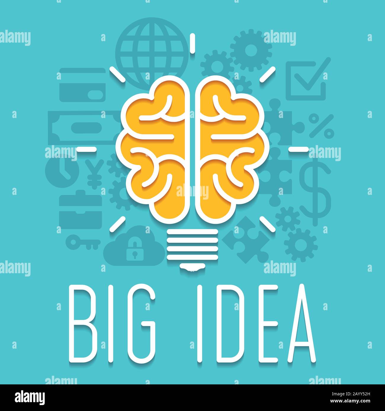 Rich idea innovation light bulb infographic concept. Success idea for innovation business. Symbol idea illustration vector Stock Vector