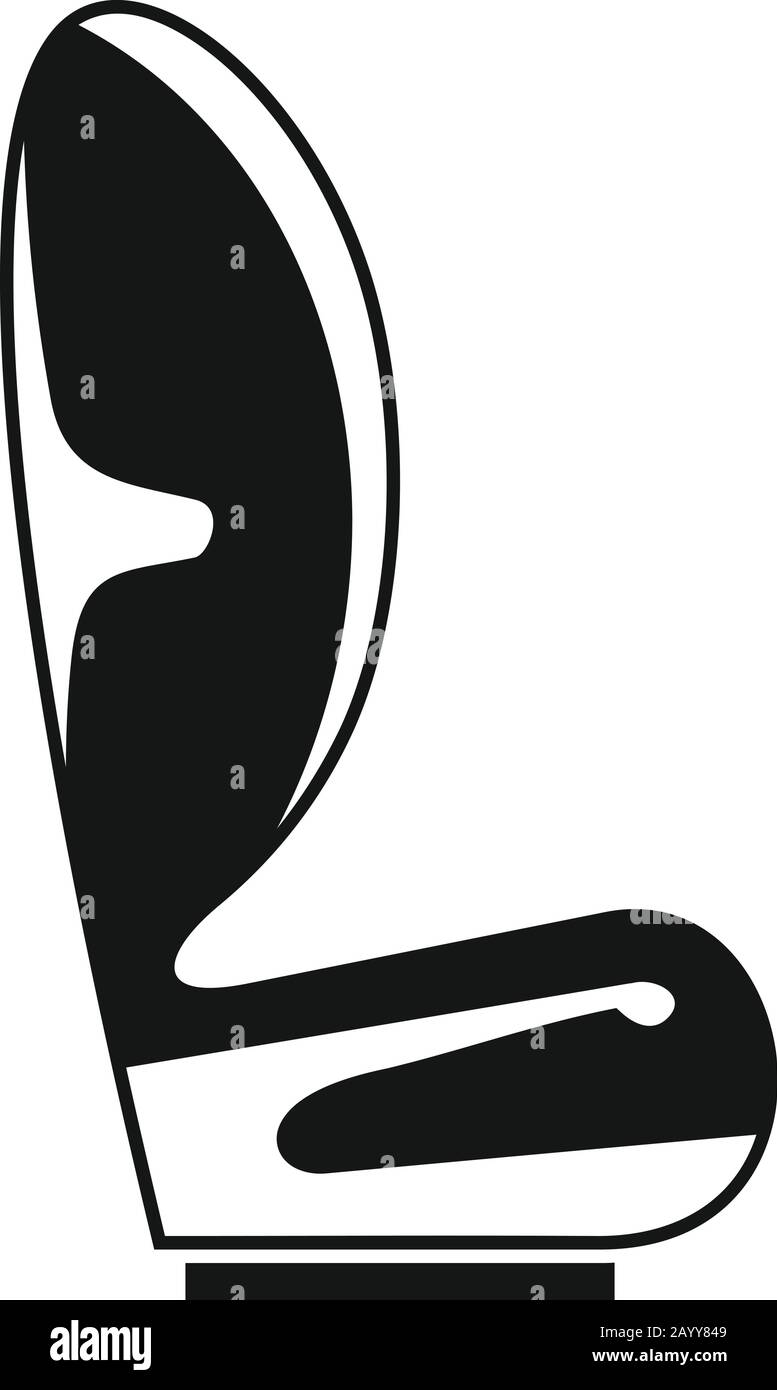 Baby car chair icon. Simple illustration of baby car chair vector icon ...