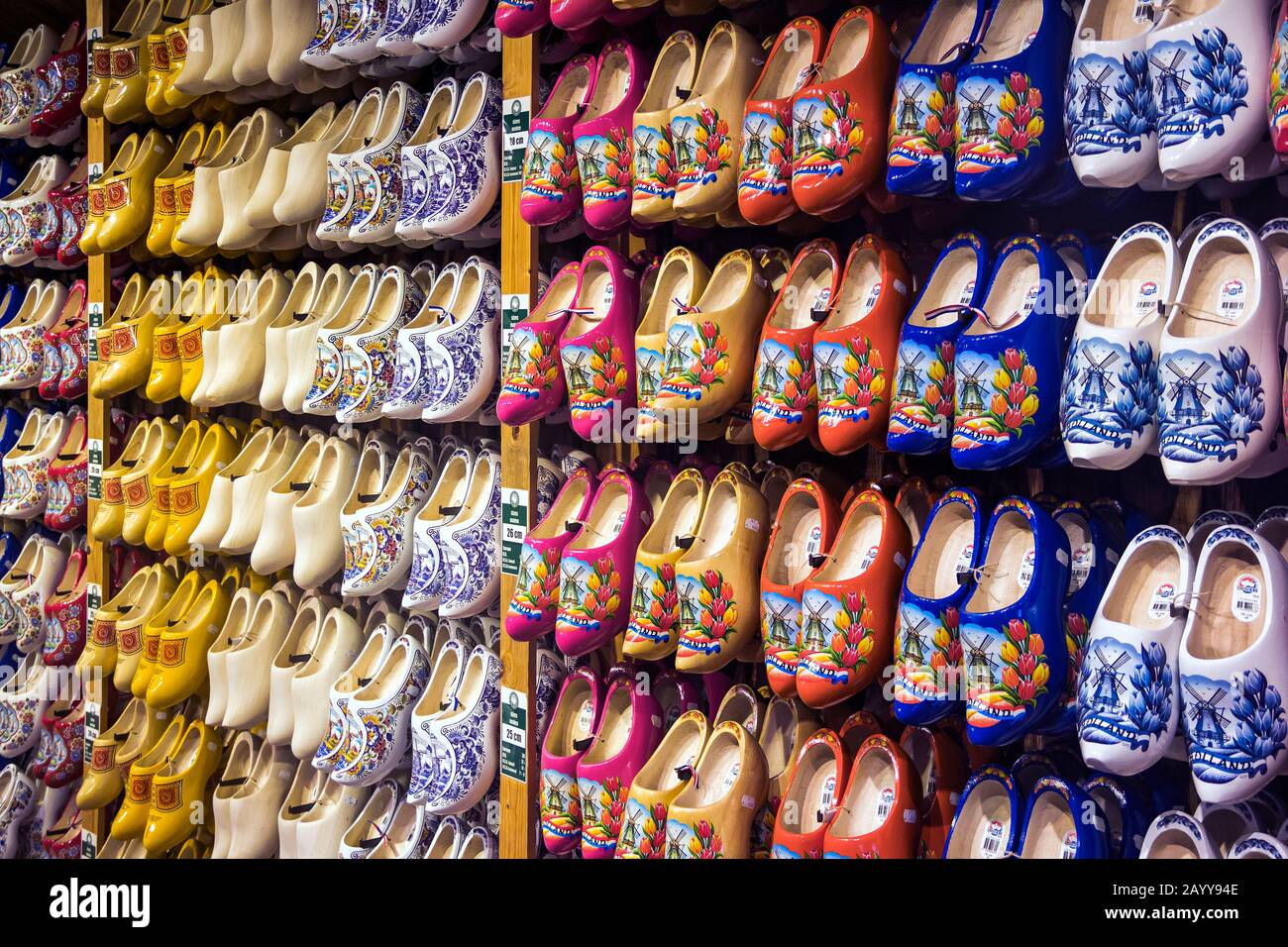 ZAANSE SCHANS, THE NETHERLANDS 20.01.2020 dutch wooden handmade