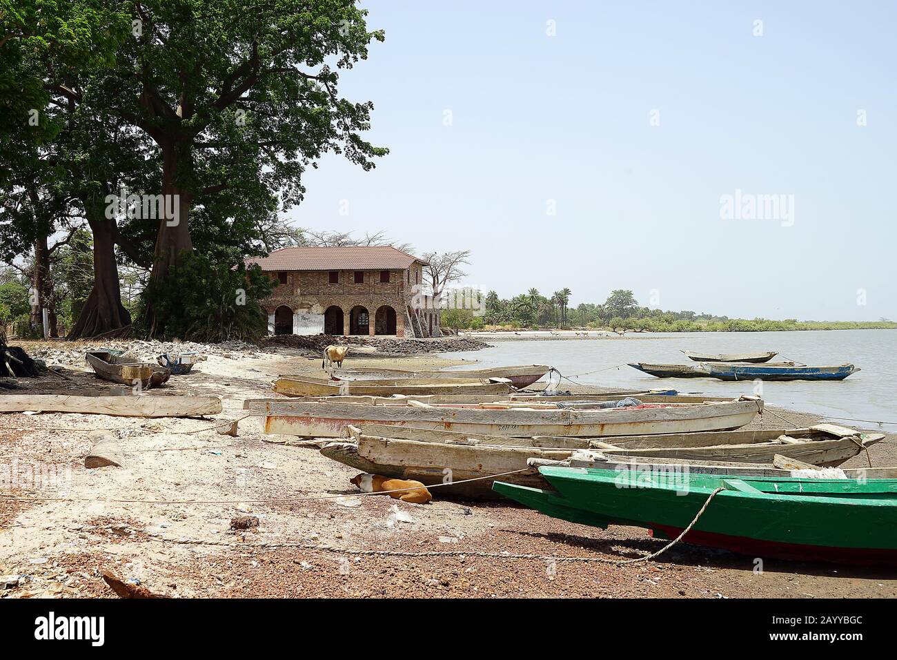 Gambia kunta kinteh island Slave James Island and St Andrew's Island Stock Photo