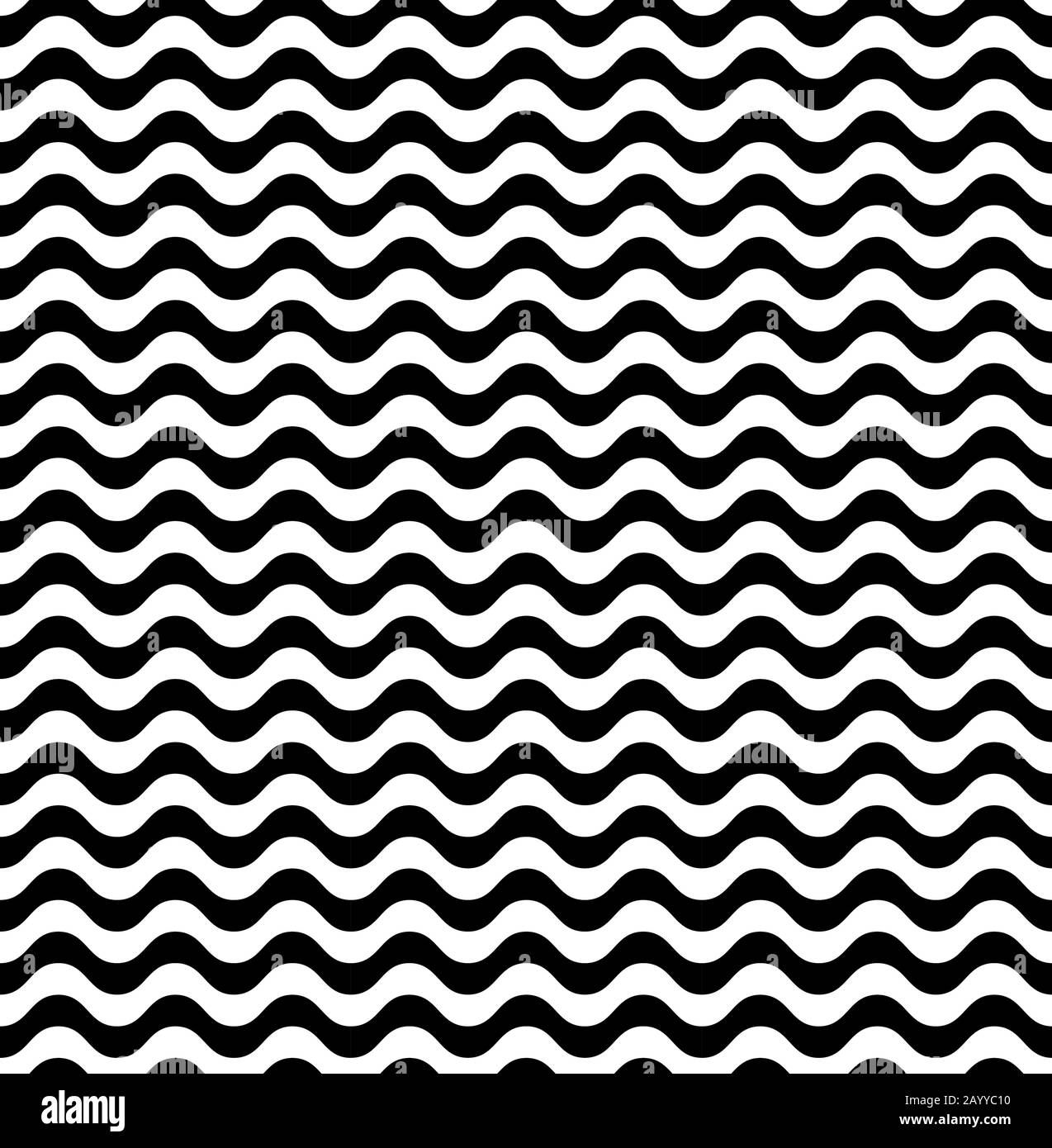 Waves seamless pattern in black and white. Background, monochrome wave  texture, vector illustration Stock Vector Image & Art - Alamy