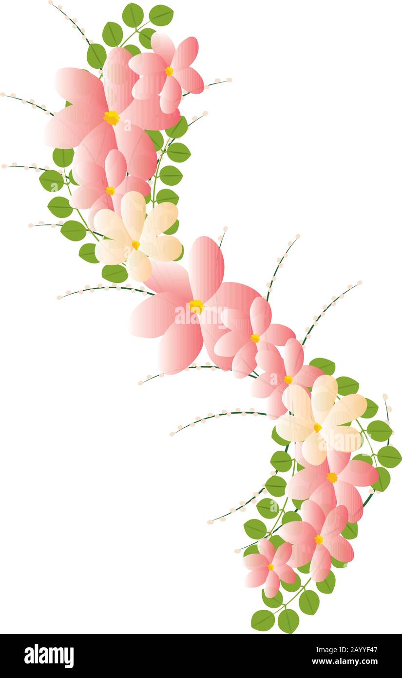 Pink flowers image Stock Vector Images - Alamy