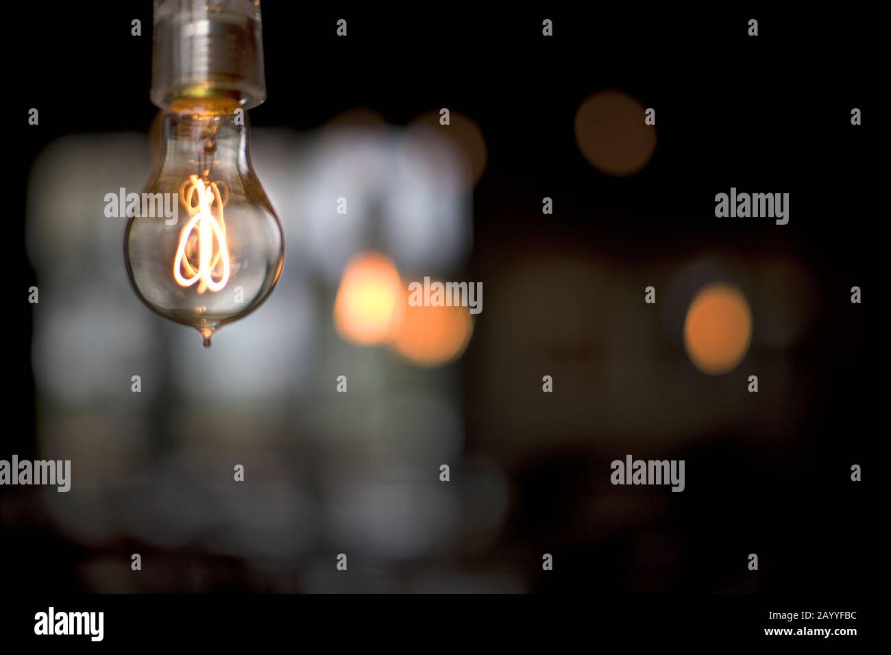 A switched-on light bulb Stock Photo - Alamy