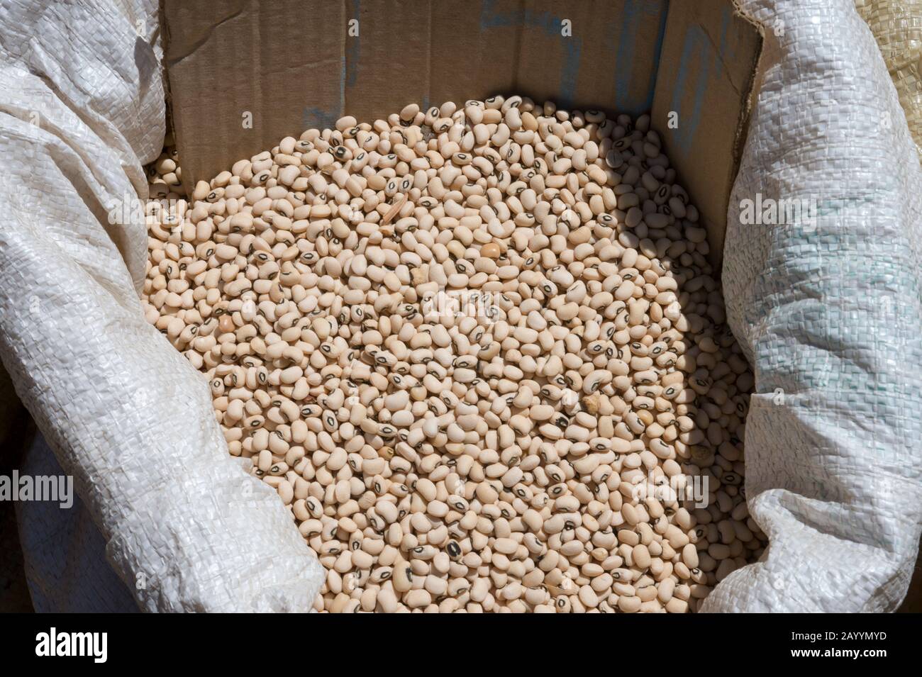 Dried beans for sale on market in Antsiranana (Diego Suarez