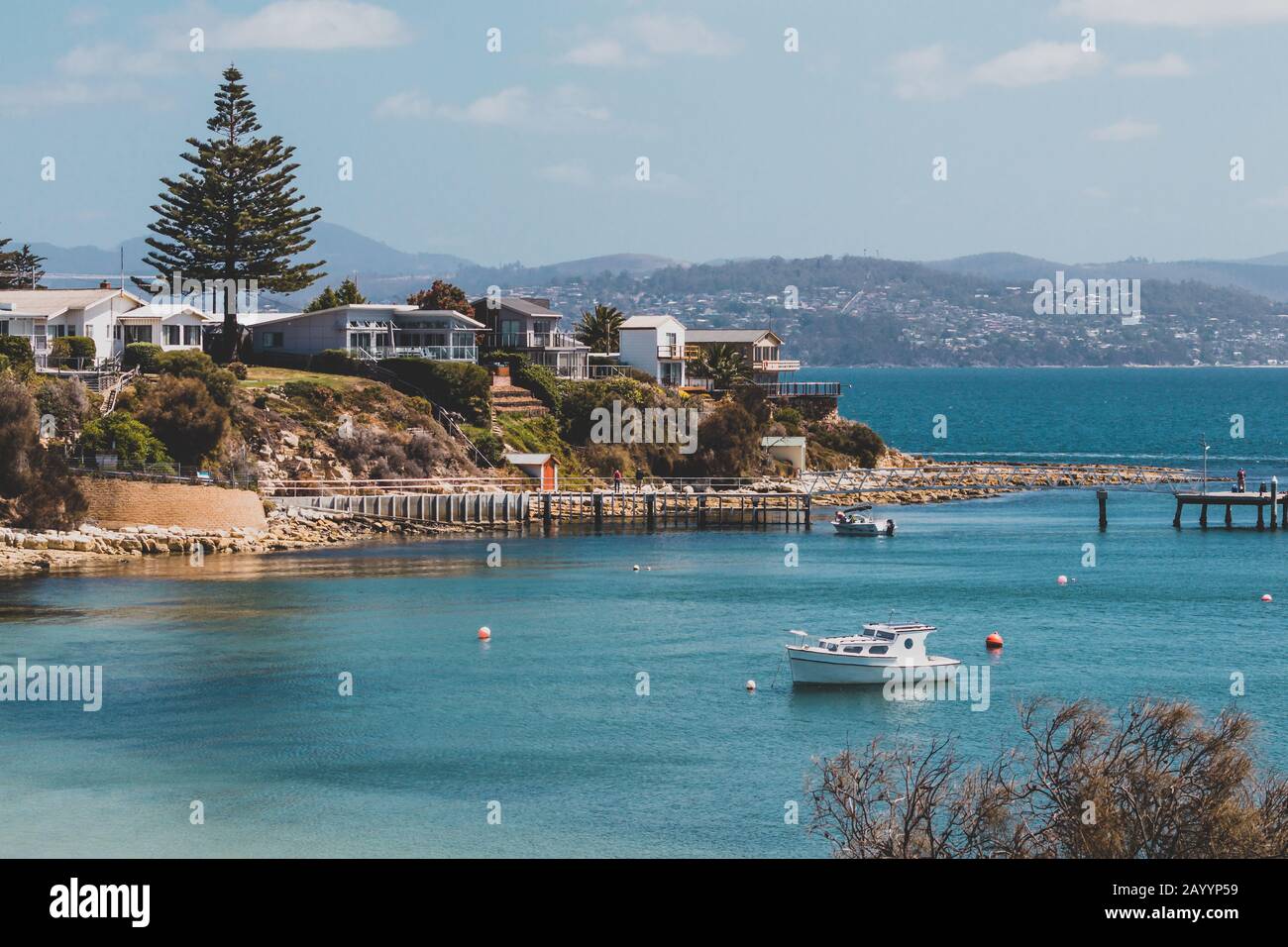 OPOSSUM BAY, TASMANIA 16th February, 2020 view of Opossum Bay Beach