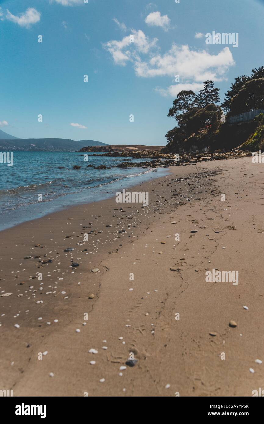 OPOSSUM BAY, TASMANIA 16th February, 2020 view of Opossum Bay Beach