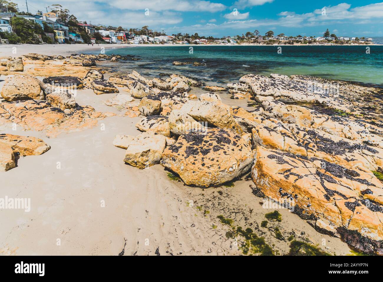 OPOSSUM BAY, TASMANIA 16th February, 2020 view of Opossum Bay Beach