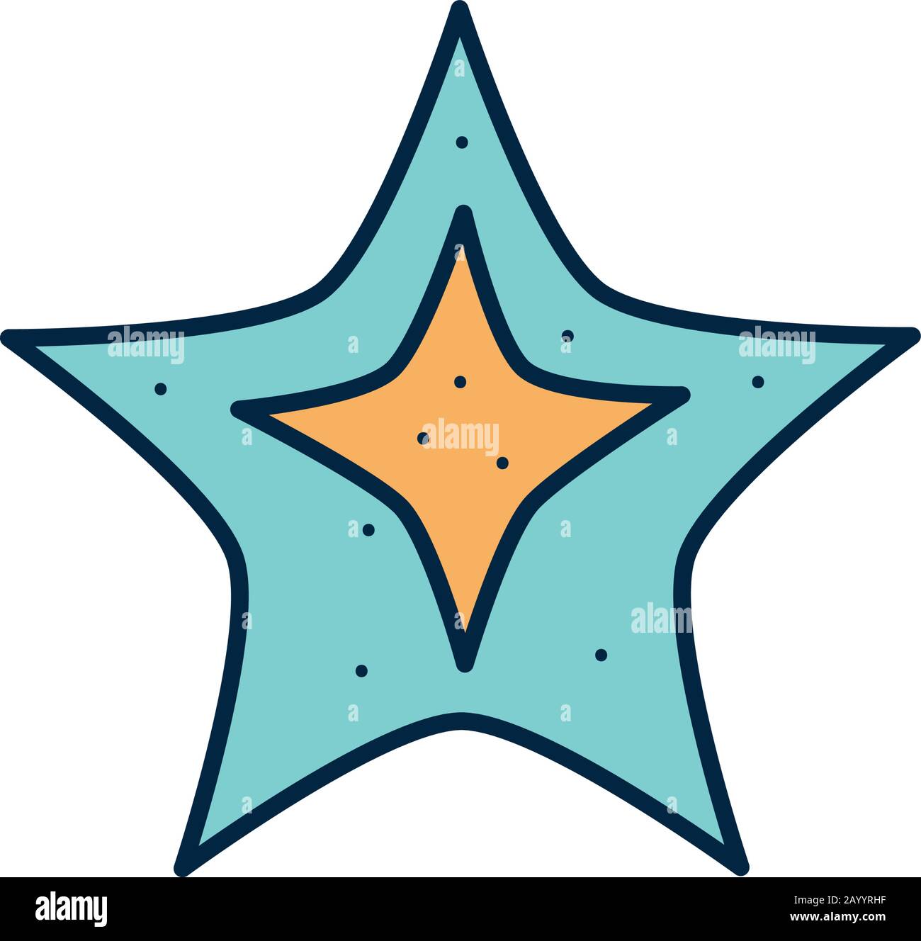 Star line fill style icon of Space futuristic cosmos outside universe ...