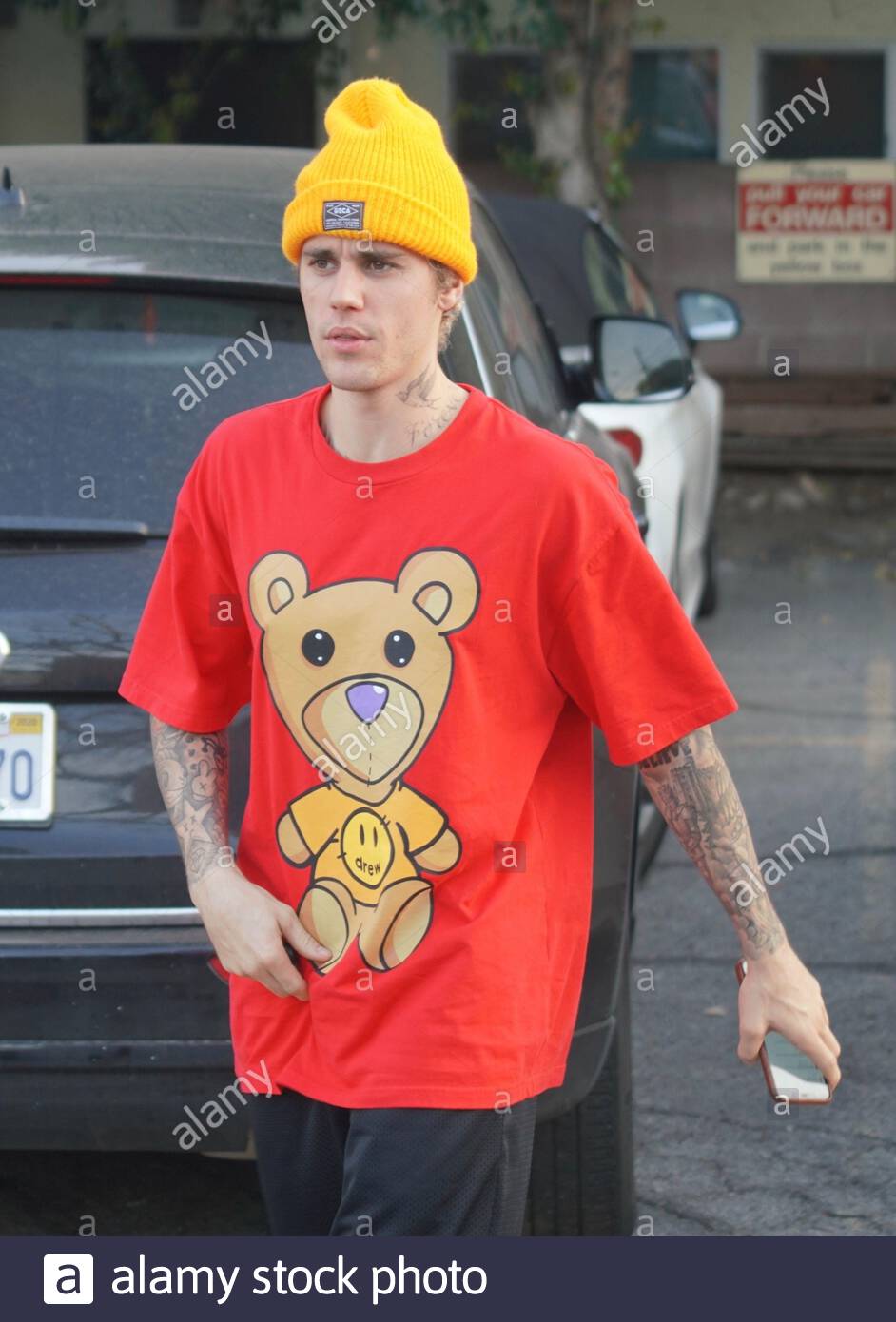West Hollywood Ca Justin Bieber Reps His Drew House Brand
