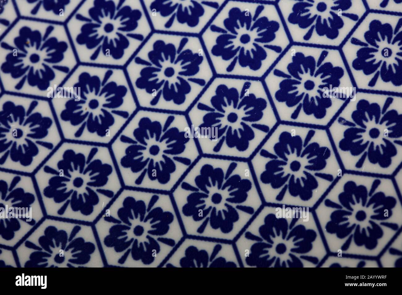 Blue and white flowers pattern macro background fifty megapixels Stock Photo
