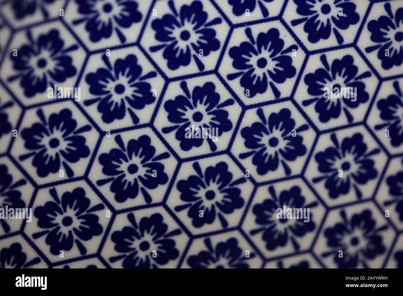 Blue and white flowers pattern macro background fifty megapixels Stock Photo