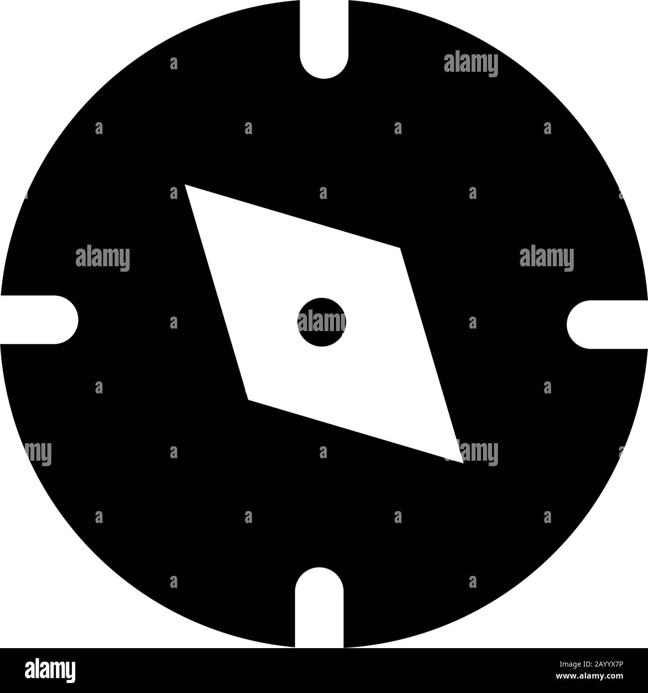 Vector illustration, compass icon design template Stock Vector Image ...