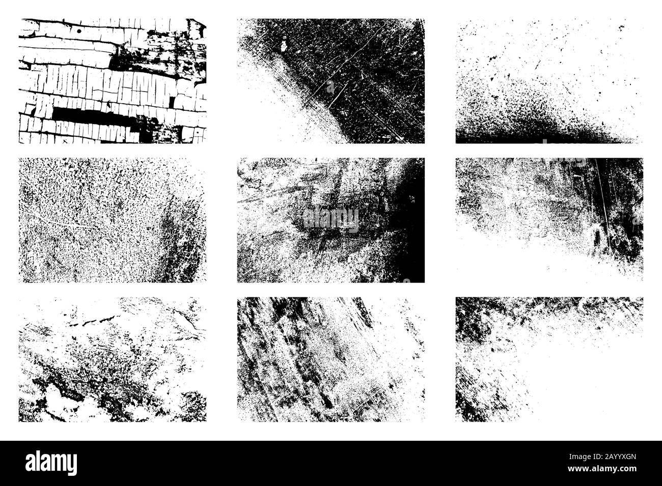 Grunge Texture Set Stock Vector Image & Art - Alamy