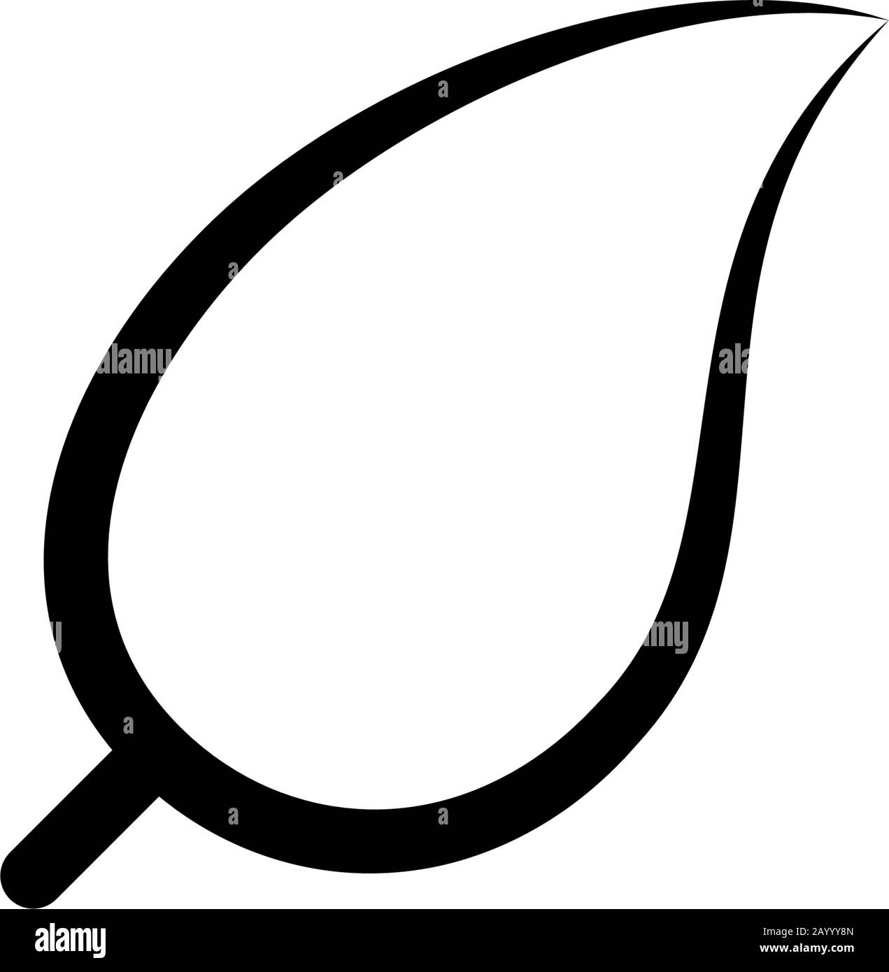 Leaf icon template. Vector illustration Stock Vector Image & Art - Alamy