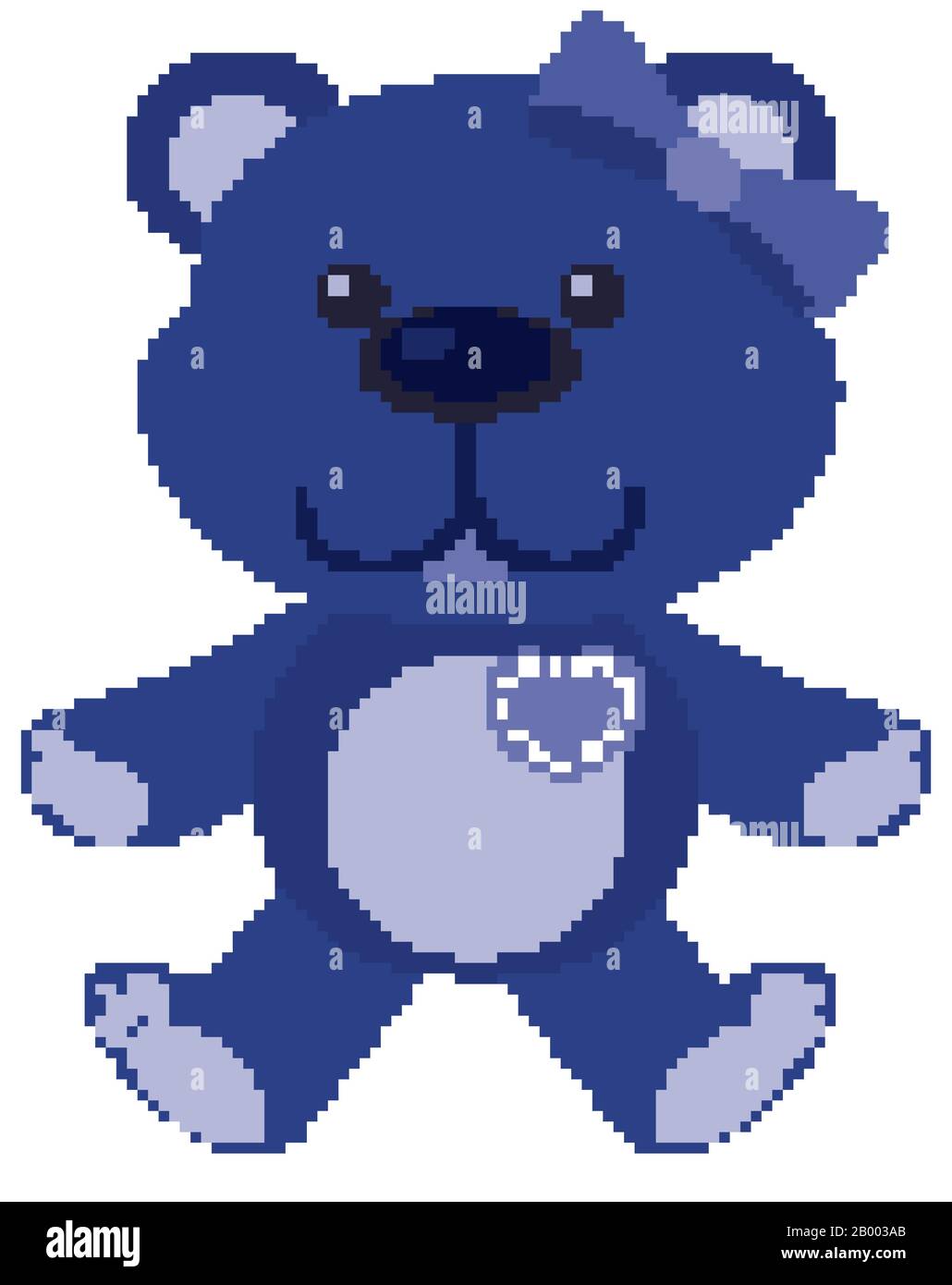 Cute teddy bear in color on white background illustration Stock Vector ...