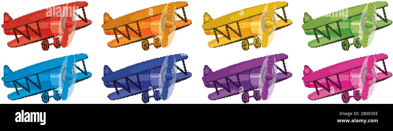 Colour in plane Stock Vector Images - Alamy