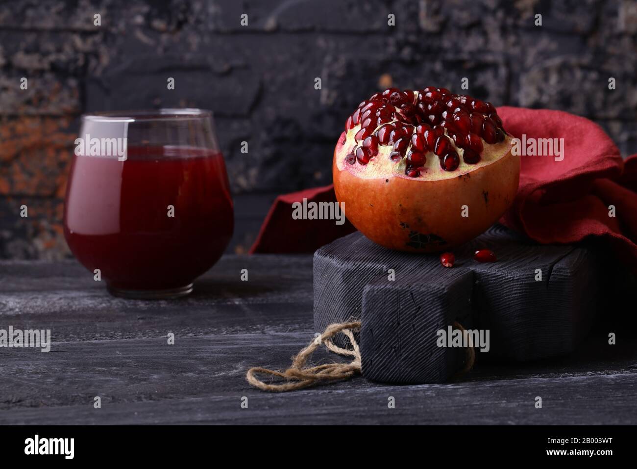 fresh natural organic pomegranate juice Stock Photo Alamy