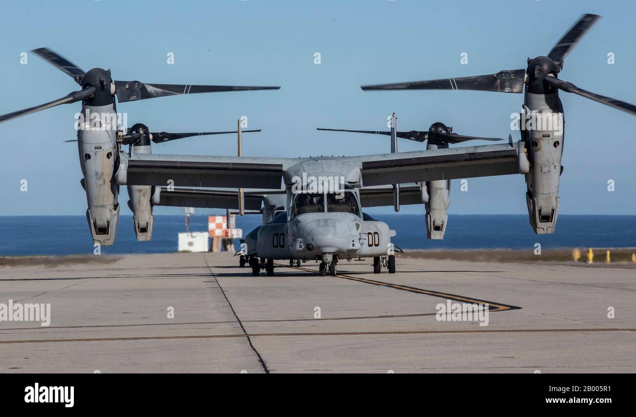 U.S. Marine Corps MV-22B Ospreys with Marine Medium Tiltrotor Squadrons ...