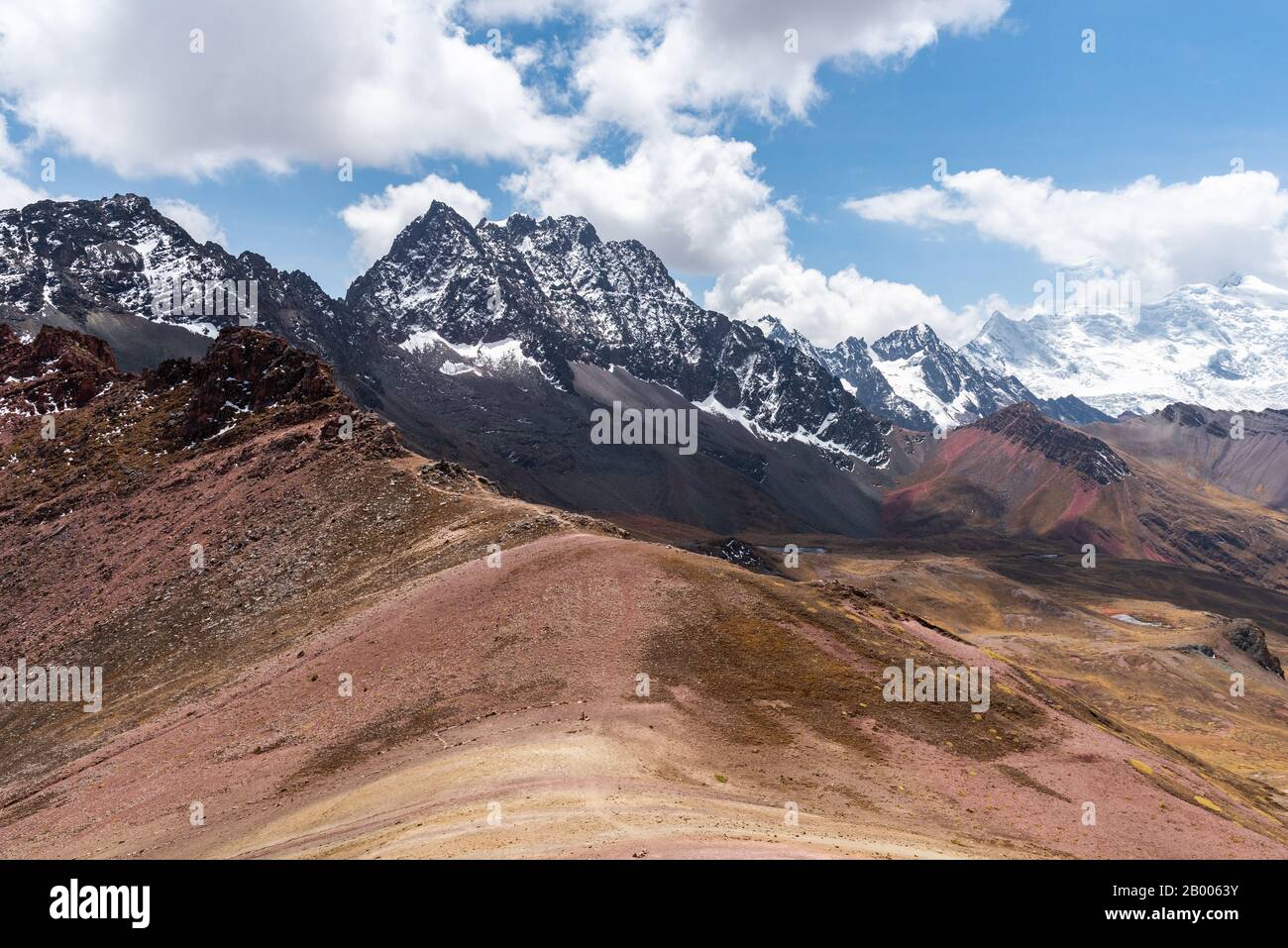 Amazing view of Andes Mountains Peru South America Stock Photo