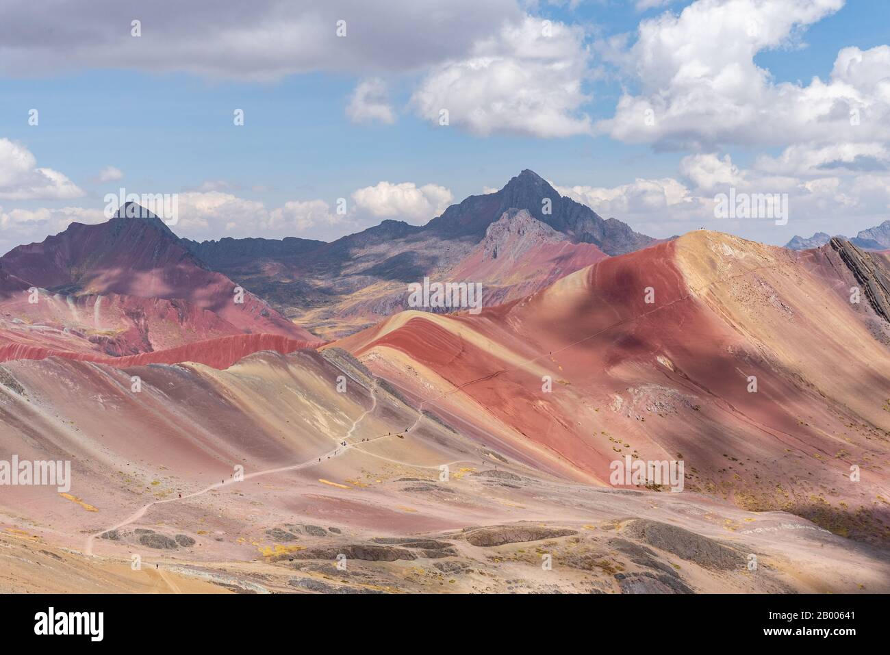 Beautiful view of Red Valley Peru South America Stock Photo