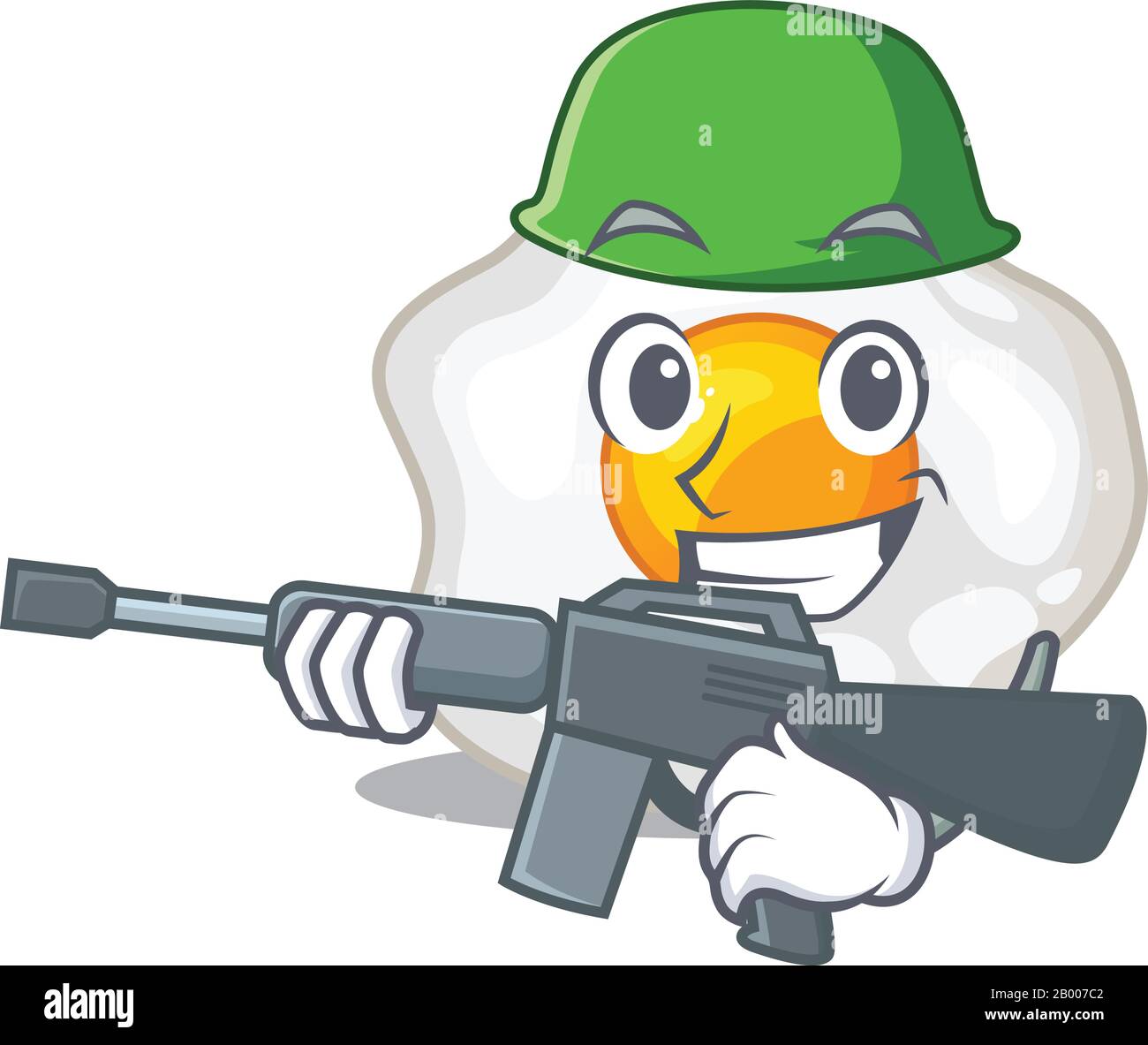 Chicken Gun Cartoon Vector Stock Vector (Royalty Free) 683897428