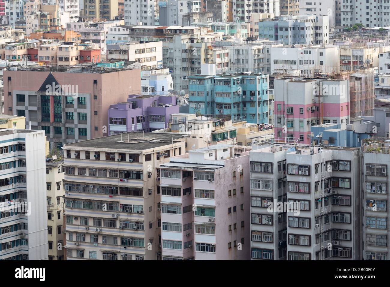 Apartment blocks, Shek Kip Mei, Kowloon, Hong Kong Stock Photo - Alamy