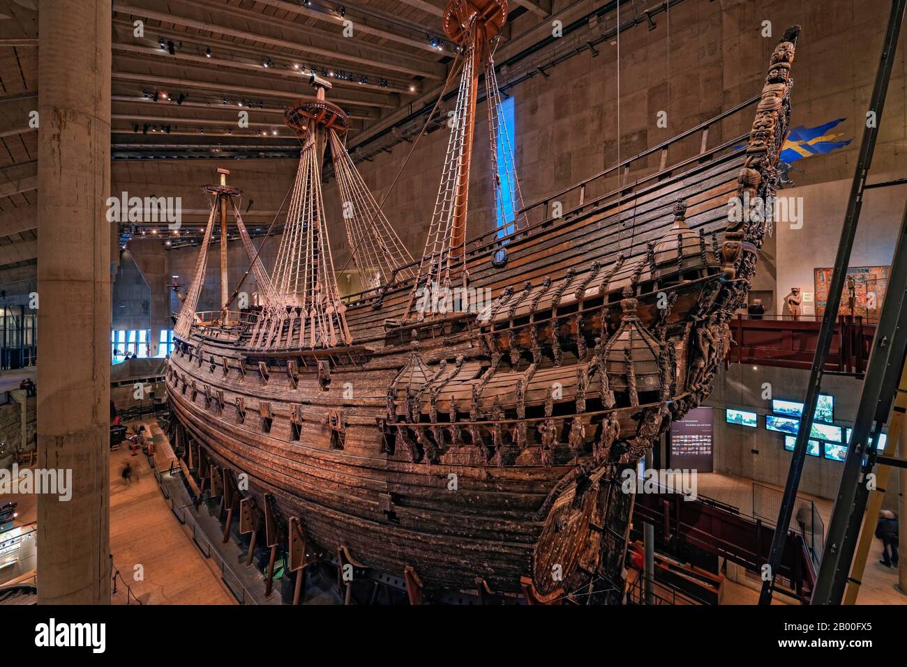 Vasa Museum, interior, Stockholm, Sweden Stock Photo