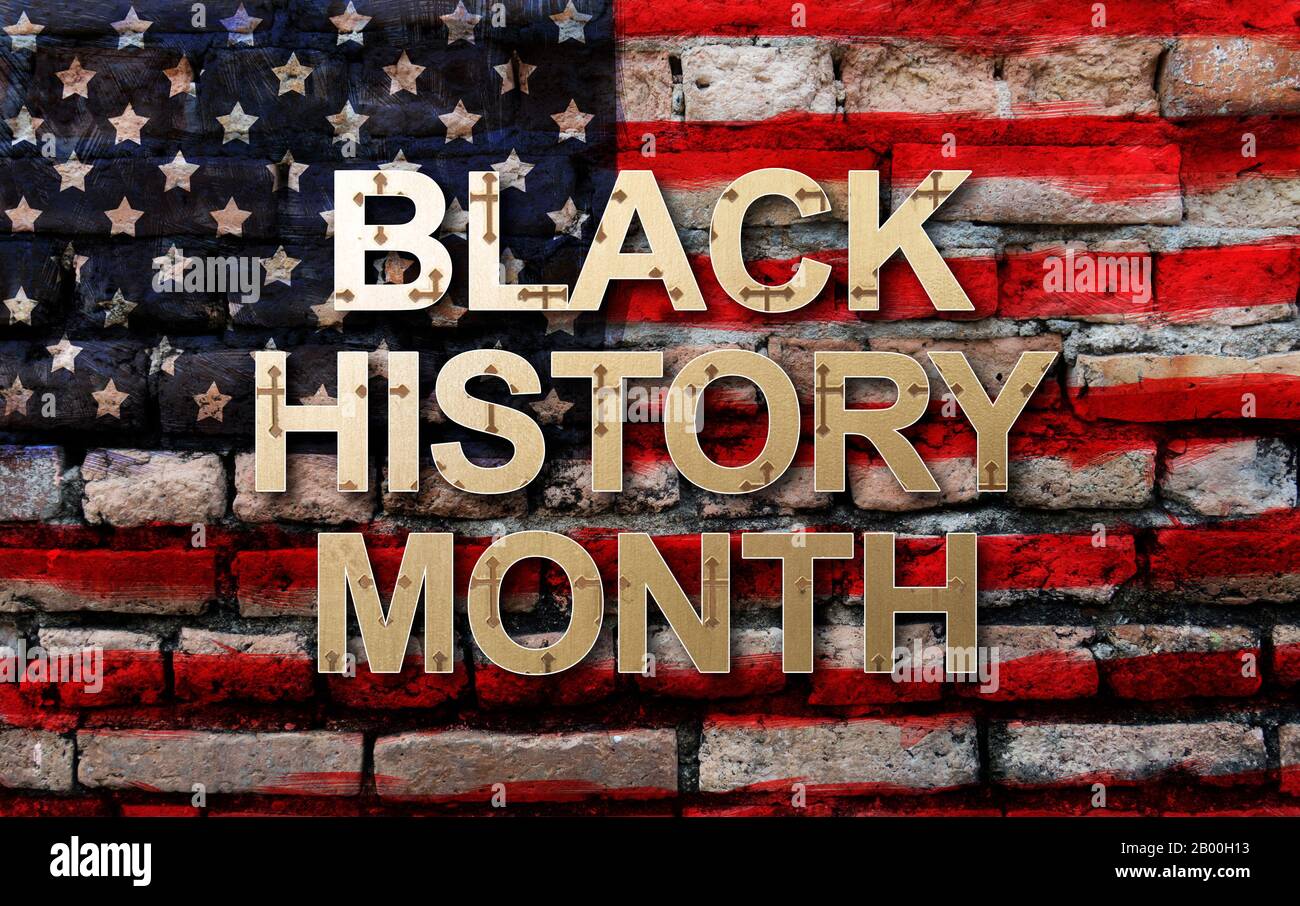 Black History Month (African-American History Month ) background design for  celebration and recognition in the month of February Stock Photo - Alamy