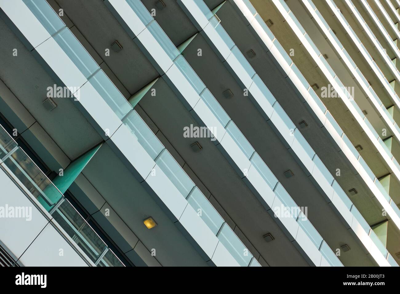 Wall of modern high-rise apartment house with balconies - architectural ... - Ways To Showcase Walls In A High-Rise Apartment Intererior