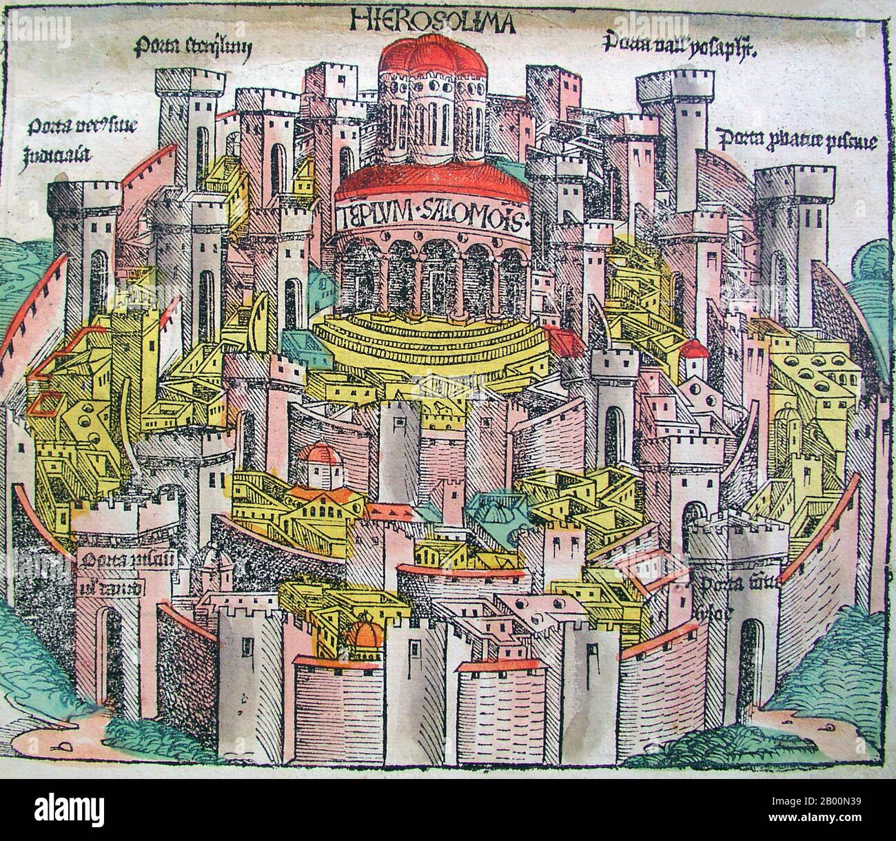 Germany: 'City of Jerusalem'. The Nuremberg Chronicle, by