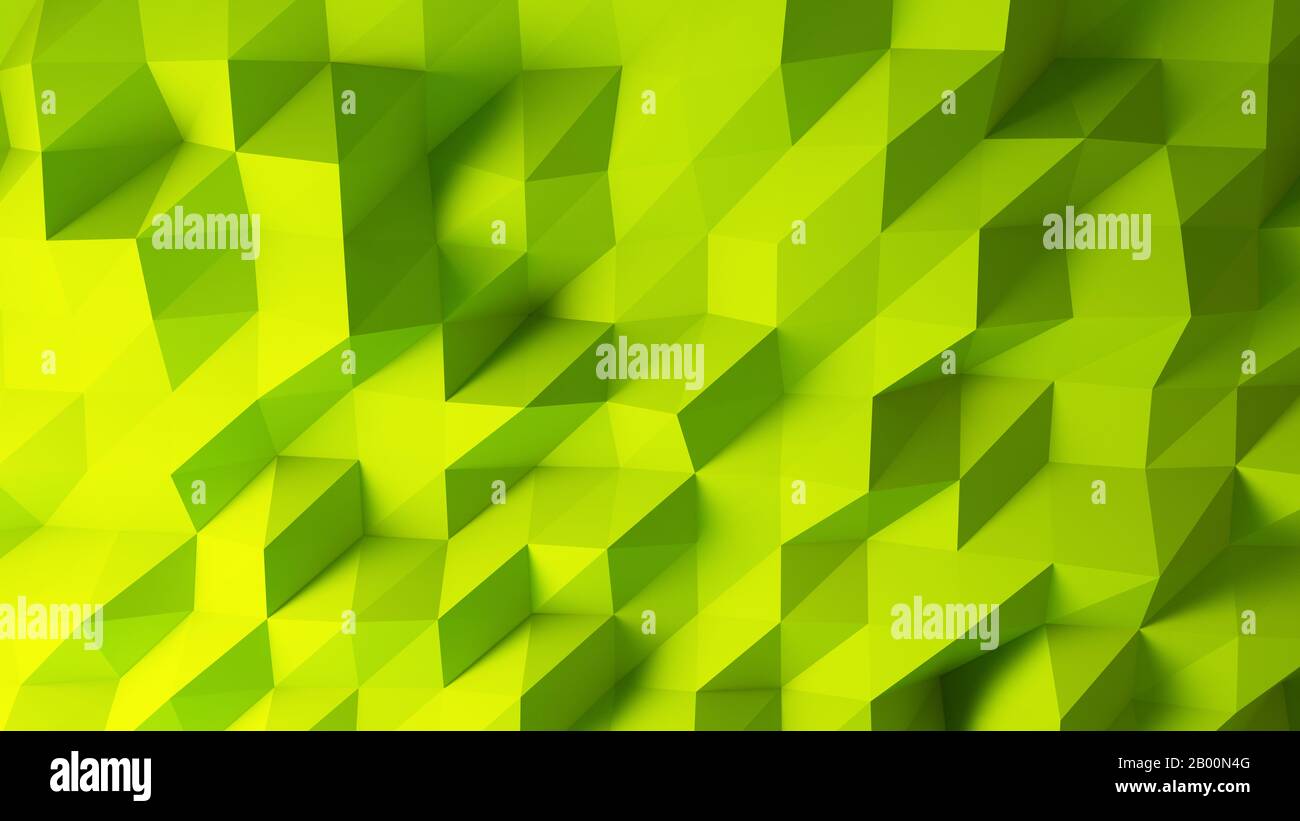 green triangles low poly background Stock Photo - Alamy