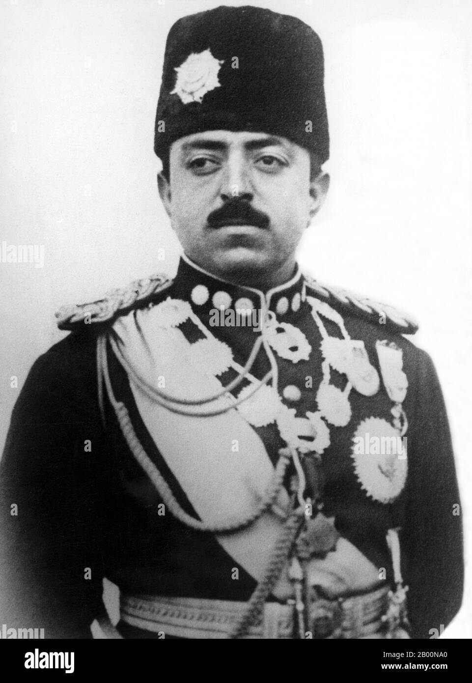 Afghanistan: Amanullah Khan (June 1, 1892 – April 25, 1960), ruler of the Emirate of Afghanistan from 1919 to 1929, first as Amir and after 1926 as Shah.  He led Afghanistan to independence over its foreign affairs from the United Kingdom, and his rule was marked by dramatic political and social change. Stock Photo