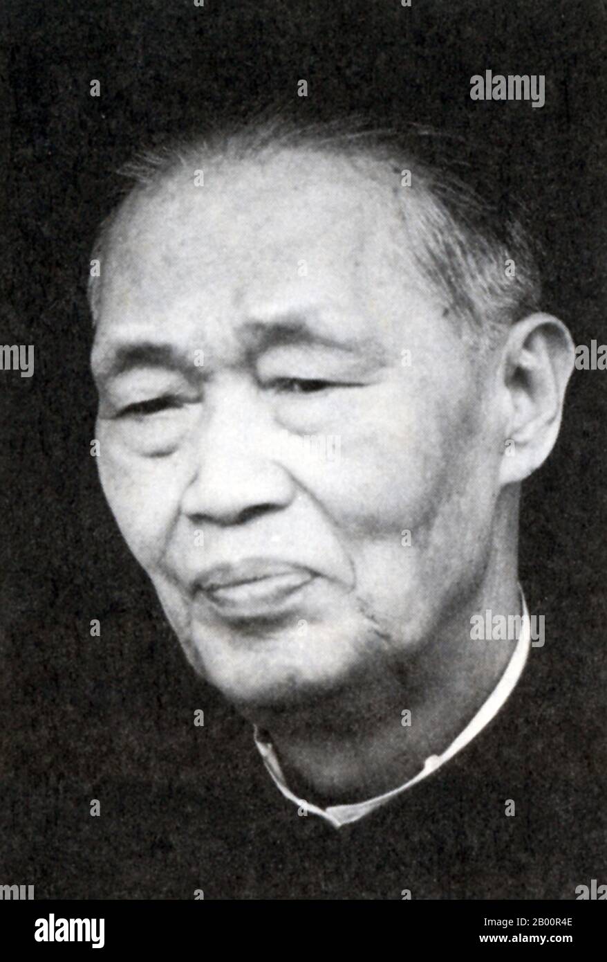 Vietnam: Hoang Van Hoan (1905-1991).  Hoang Van Hoan (1905-1991), a personal friend of Ho Chi Minh, was a founding member of the Indochinese Communist Party, and a Politburo member of the Lao Dong Party (Vietnam Workers' Party-VWP) from 1960 to 1976. He lost much of his influence after Ho Chi Minh's death in 1969, and particularly after the Fourth National Party Congress in 1977, when the Vietnamese Communists shifted to a pro-Soviet position. Hoang defected to China and surfaced in Beijing in July 1979. Stock Photo