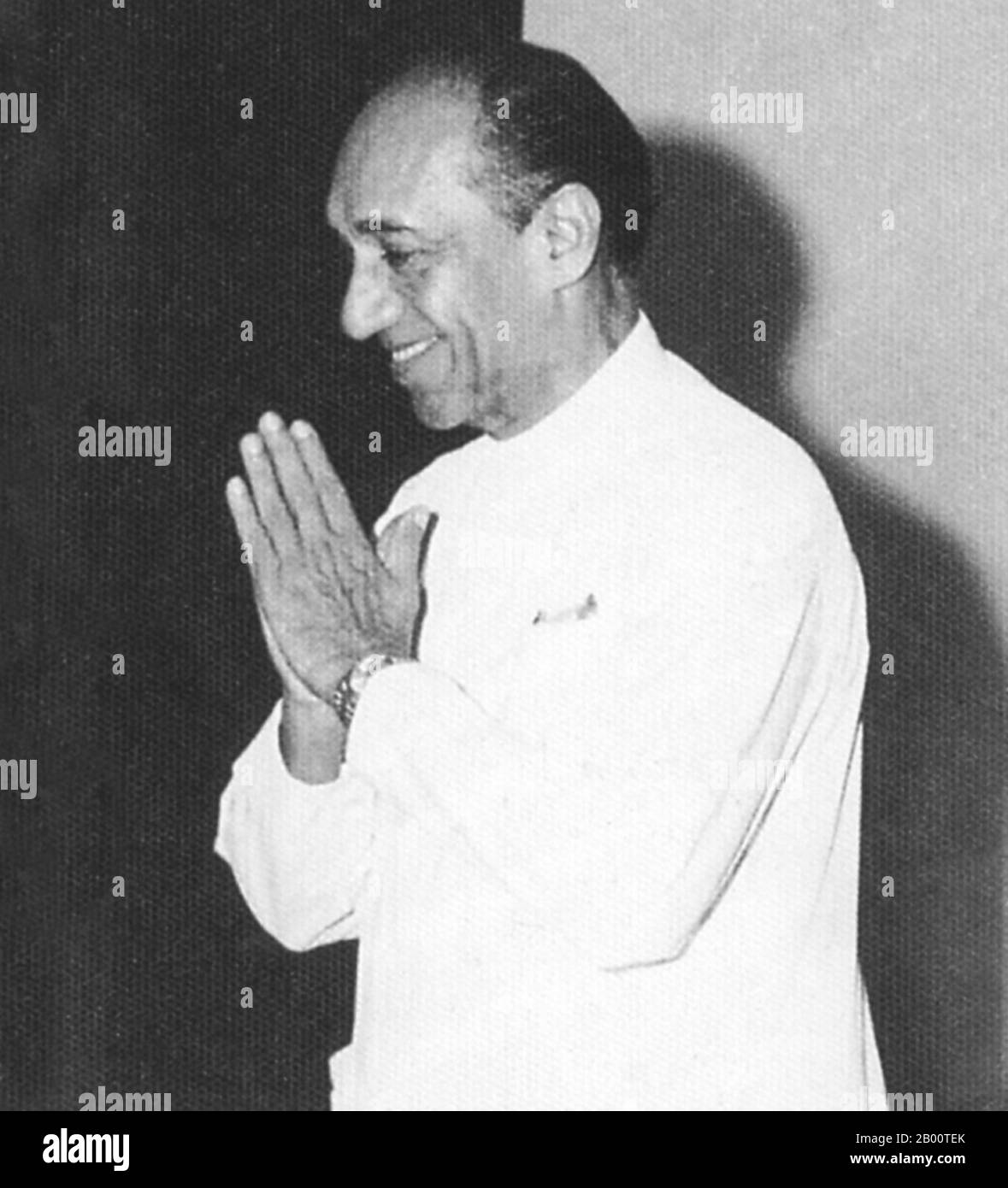 Sri Lanka: Junius Richard Jayewardene (September 17, 1906 – November 1, 1996).  Junius Richard Jayewardene (September 17, 1906 – November 1, 1996), famously abbreviated in Sri Lanka as JR, was the first executive President of Sri Lanka, serving from 1978 till 1989. He was a leader of the nationalist movement in Ceylon (now Sri Lanka) who served in a variety of cabinet positions in the decades following independence. Before taking over the newly created executive presidency, he served as the Prime Minister of Sri Lanka between 1977 and 1978. Stock Photo
