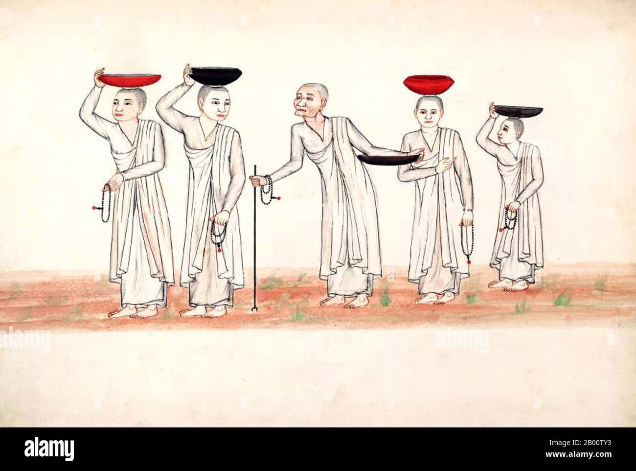 Burma/Myanmar: May-thee-la-shin, Buddhist nuns. This Burma/Myanmar: May-thee-la-shin, Buddhist nuns. This