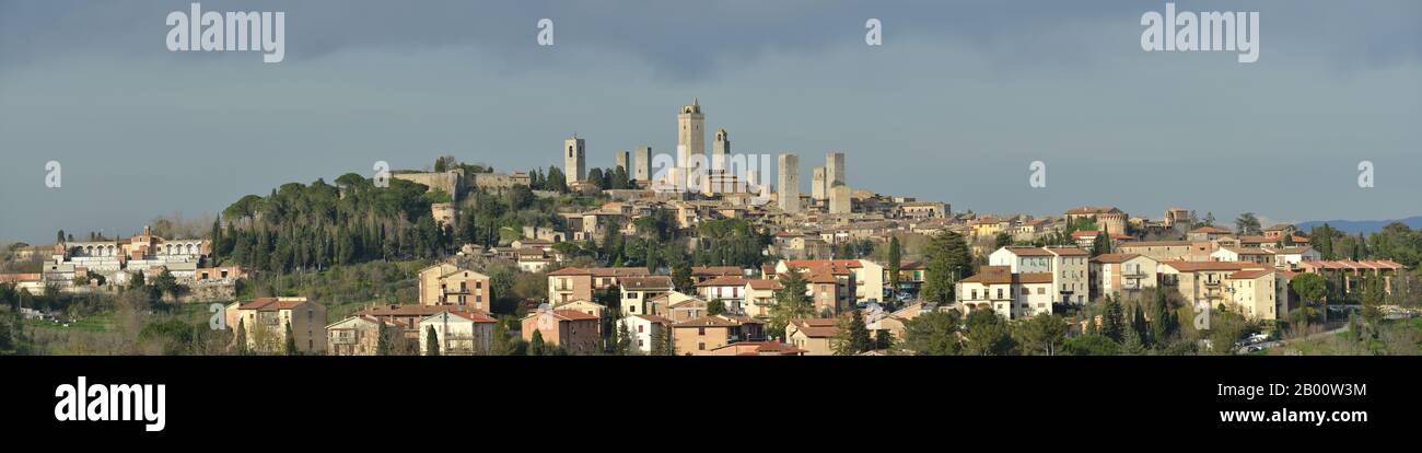 San Gimignano, UNESCO World Heritage Site -Tuscany, Italy, Europe Stock Photo