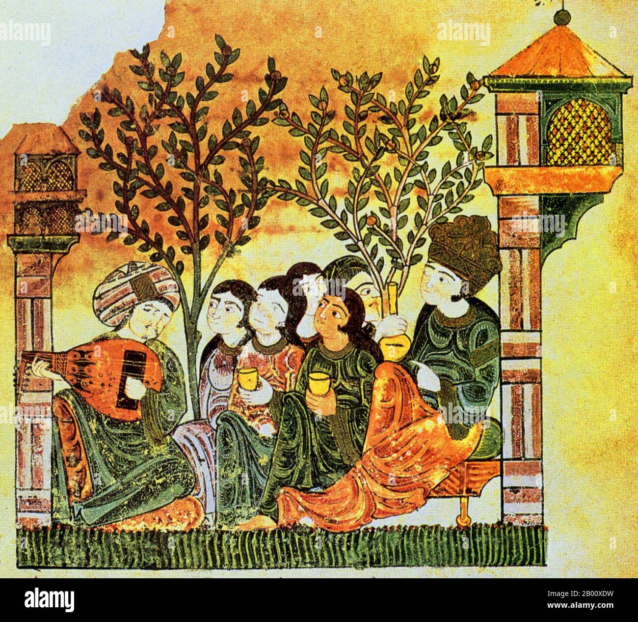 Spain/Maghreb An oud player entertains a lady and her servants in this