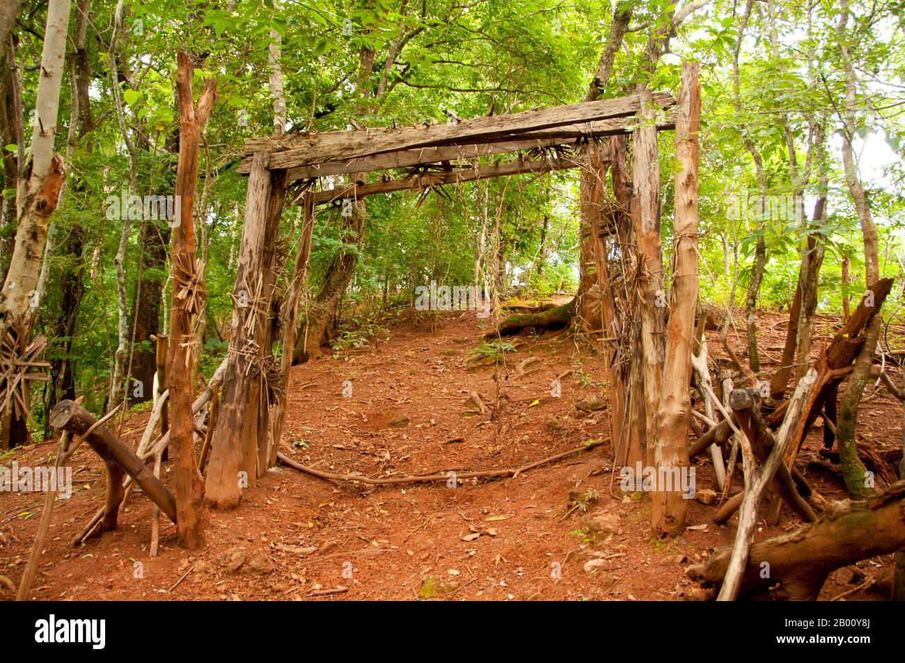 Thailand: The Spirit Gate at the Akha village of Ban Huai Kee Lek ...