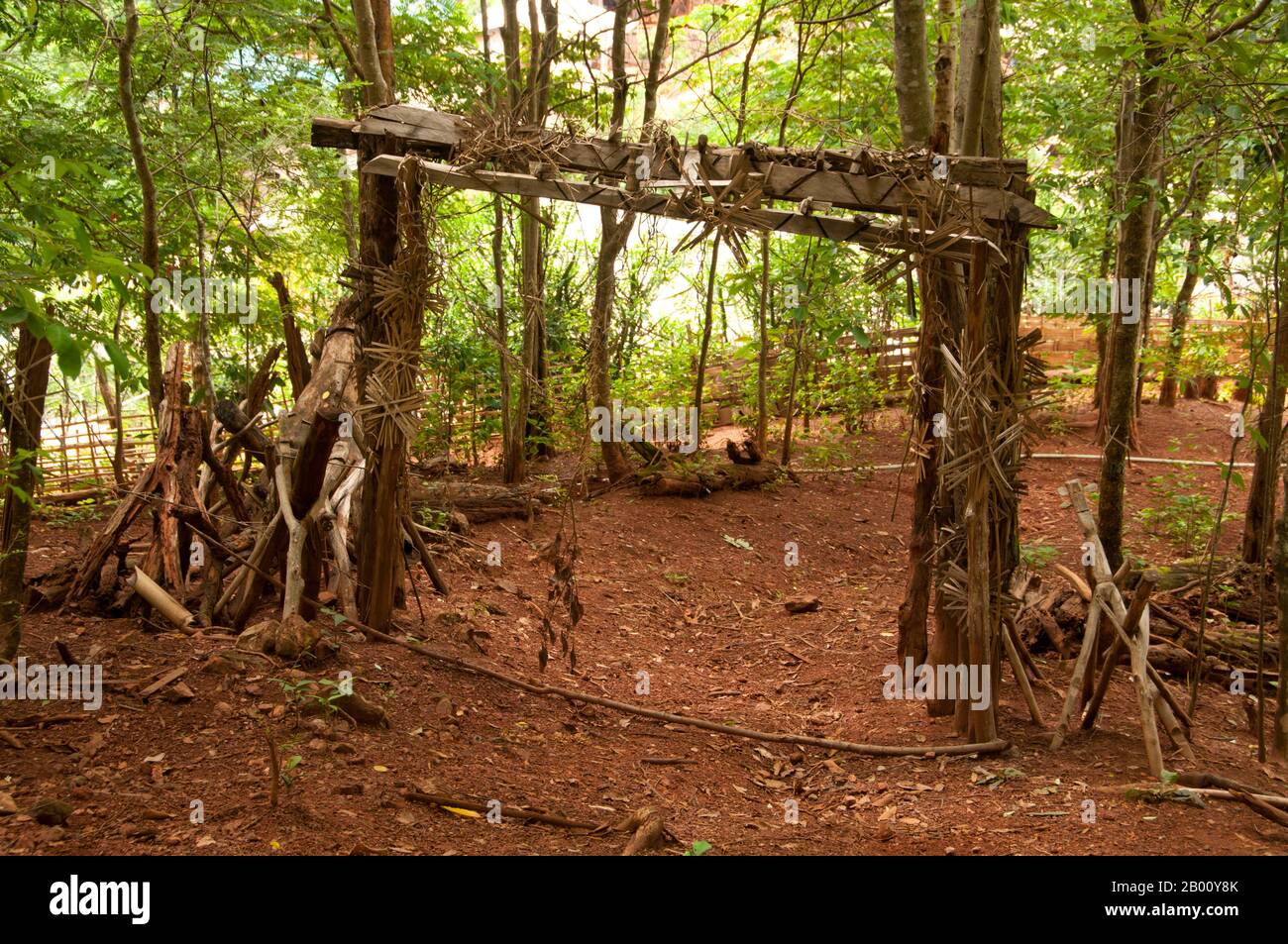 Thailand: The Spirit Gate at the Akha village of Ban Huai Kee Lek ...